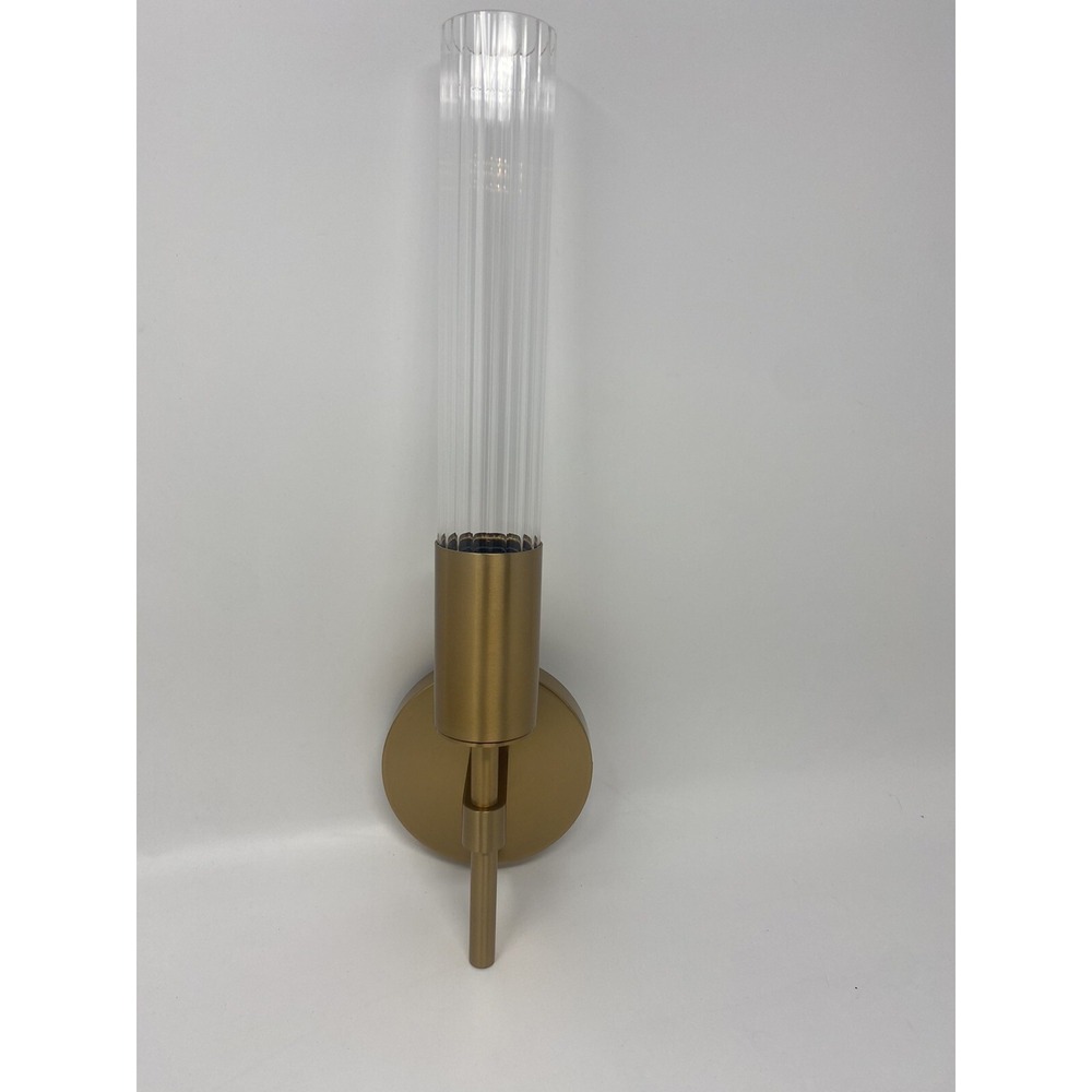 Matteo Lighting Lumire 16 Inch Wall Sconce Aged Gold Brass Light fixture